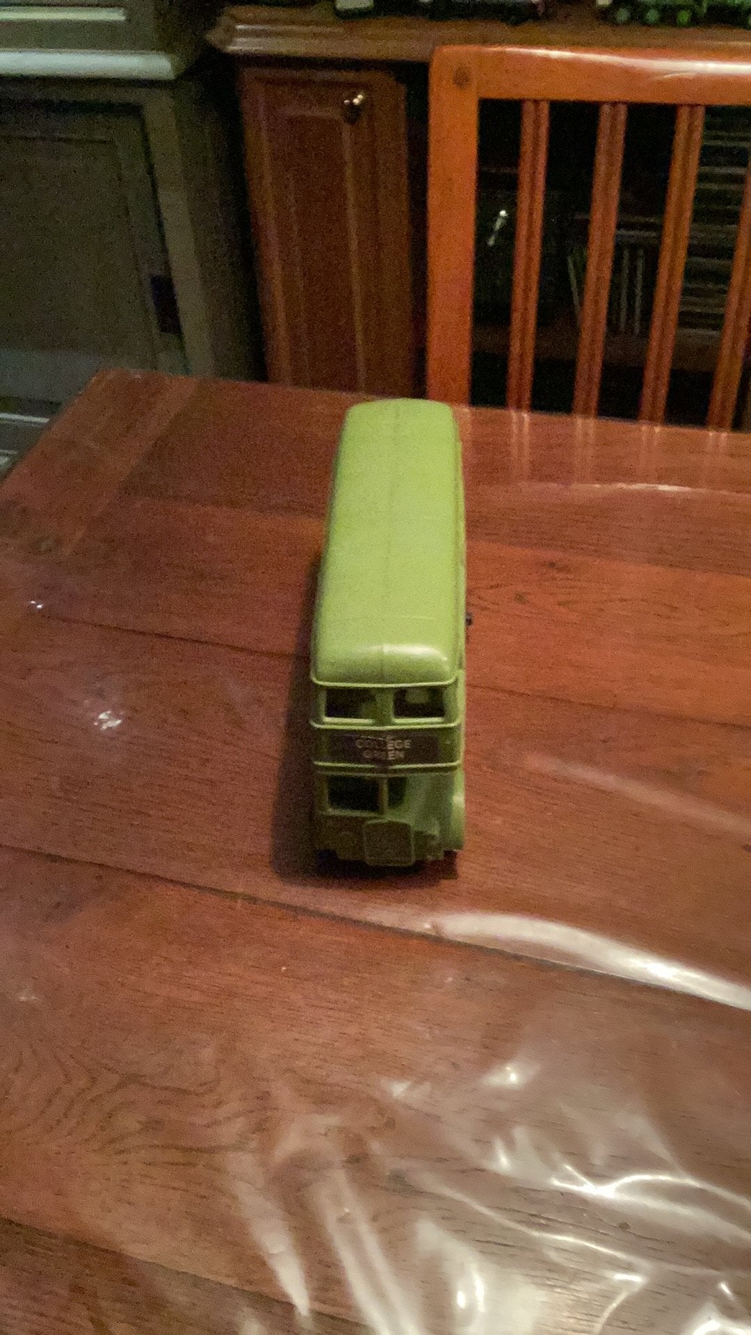 Plastic klassieke dubbeldekker bus in nette staat, Ophalen of Verzenden