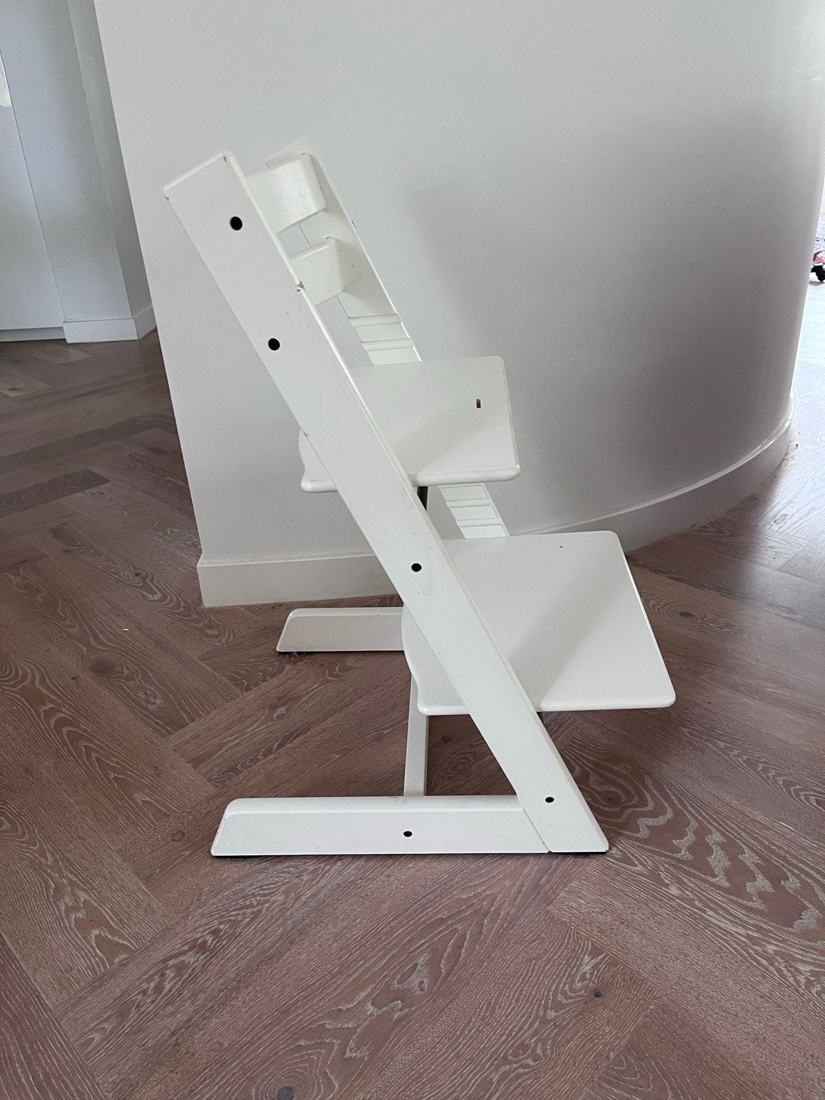 Tripp Trapp Stokke kinderstoel wit (nieuw model), Ophalen, Gebruikt, Meegroeistoel