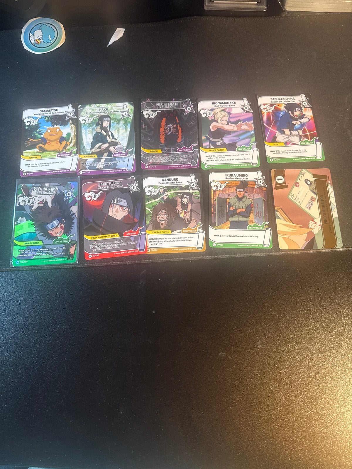 Naruto Mythos TCG Kaarten - Diverse Karakters, Hobby en Vrije tijd, Verzamelkaartspellen | Magic the Gathering, Verzenden, Zo goed als nieuw
