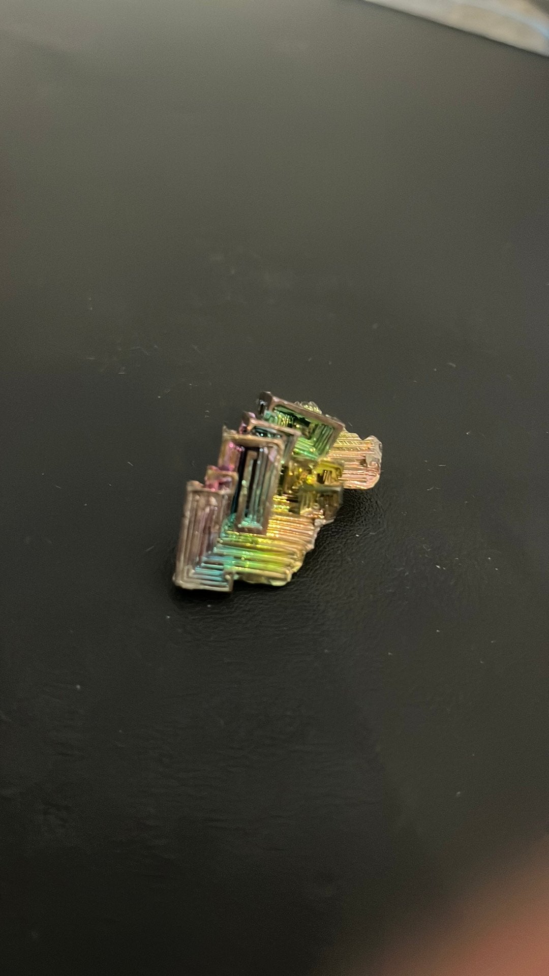 Bismut kristal 4,4 cm, Ophalen of Verzenden, Zo goed als nieuw, Zilver, Overige merken