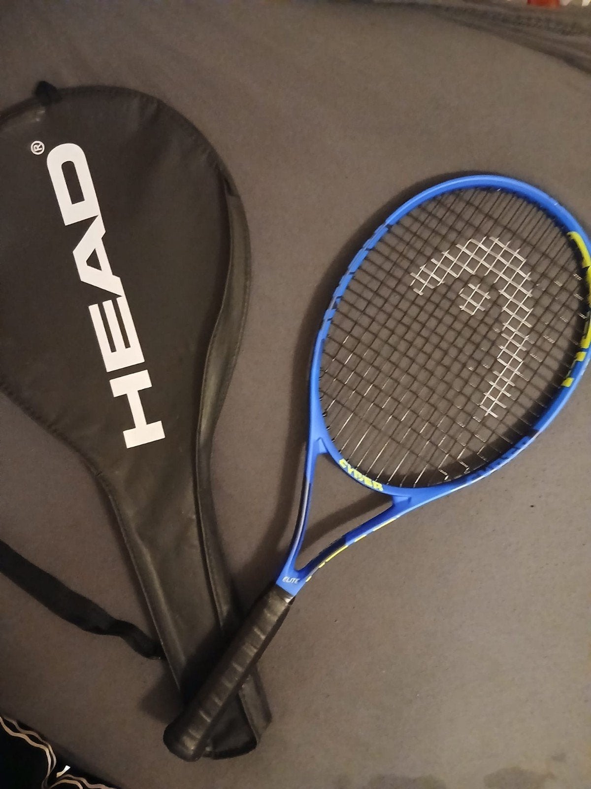 Head Elite tennisracket met hoes, Ophalen of Verzenden, Gebruikt, Racket, Head