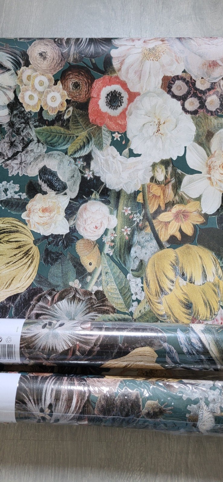 Behang, Huis en Inrichting, Stoffering | Behang, Ophalen, Bloemen, Meerkleurig, Papierbehang