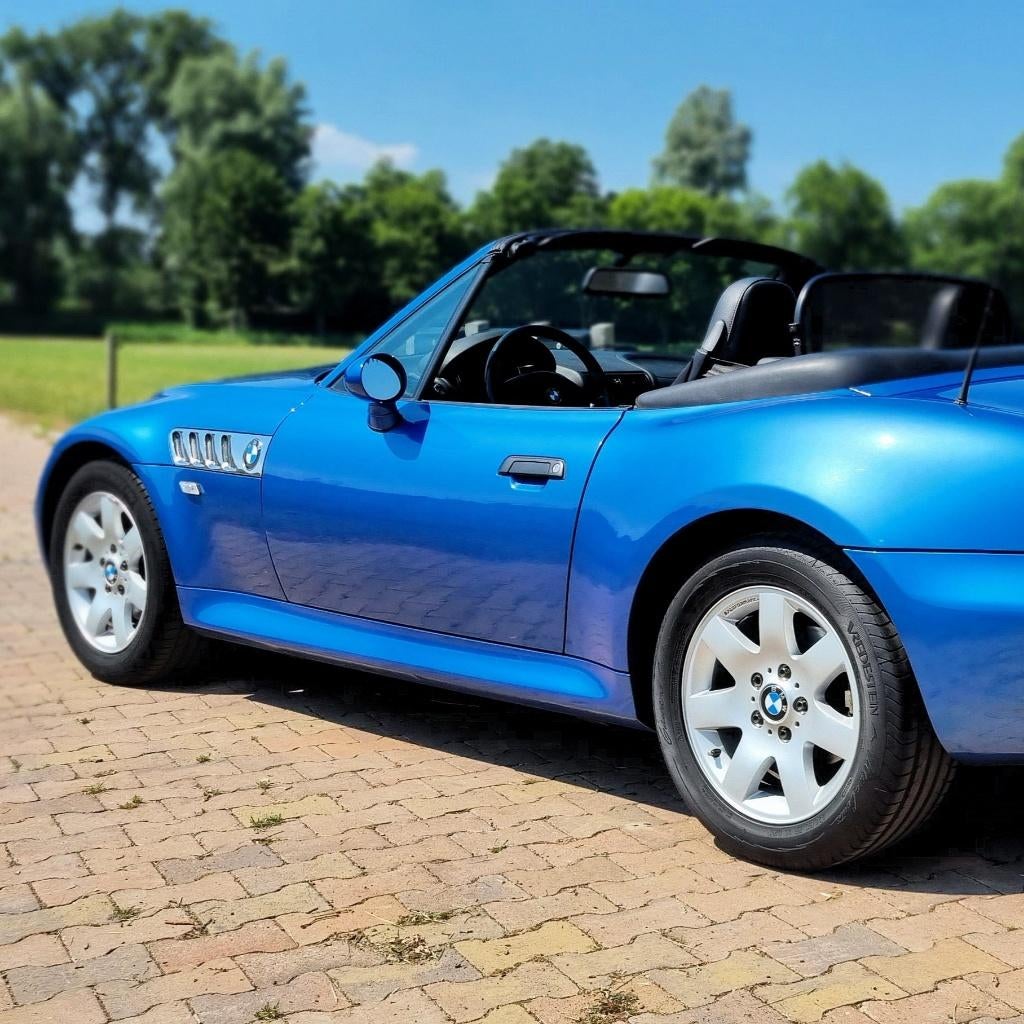 BMW Z3 1.9 I Roadster 2001 Blauw, Auto's, 13 km/l, 4 cilinders, Cabriolet, Blauw