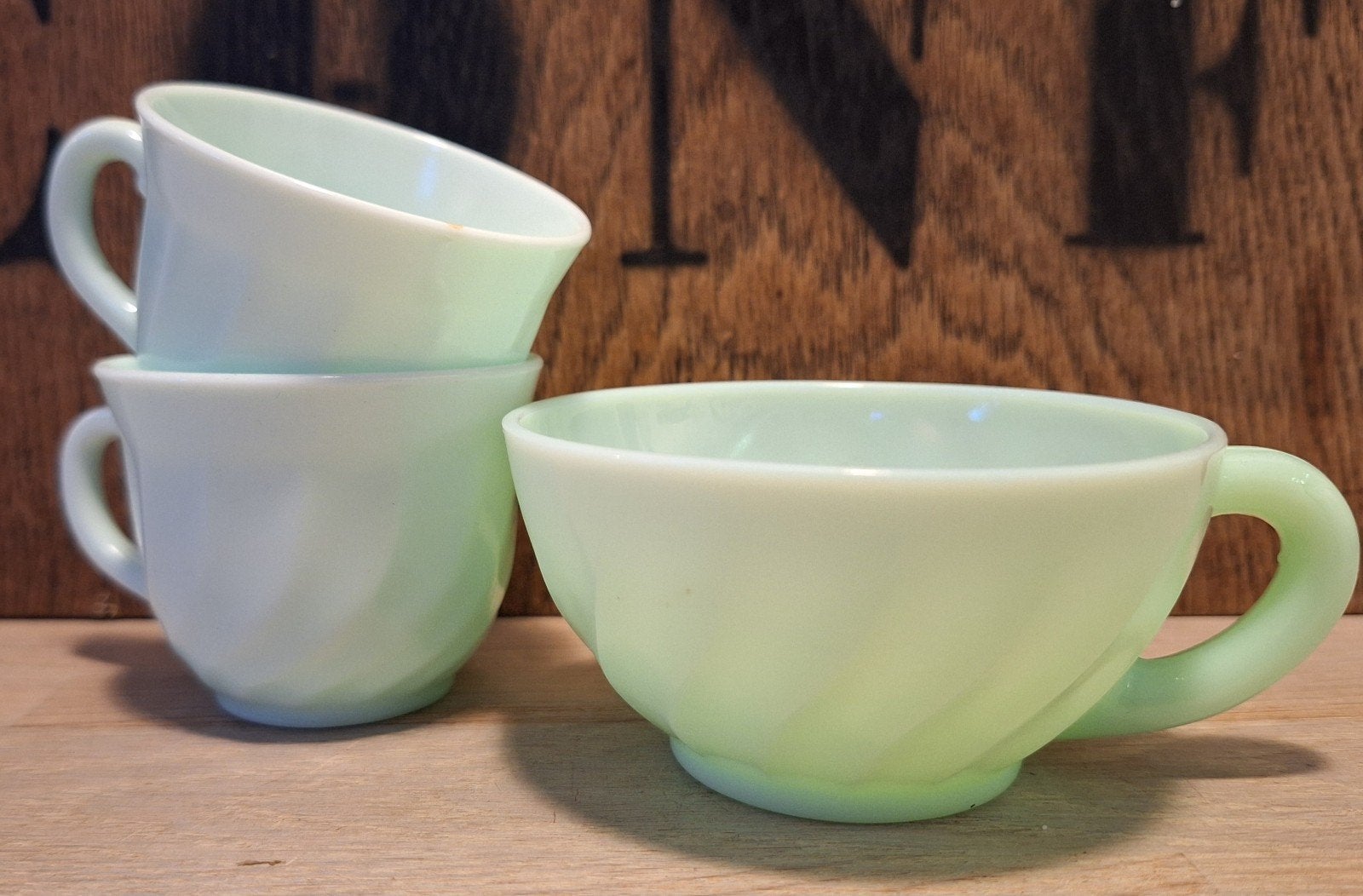 Arcopal Opaline Swirl Kopjes - Set van 3 -, Ophalen of Verzenden