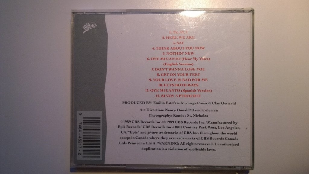 Gloria Estefan - Cuts Both Ways, Cd's en Dvd's, Cd's | Latin en Salsa, Ophalen of Verzenden, Zo goed als nieuw, Album
