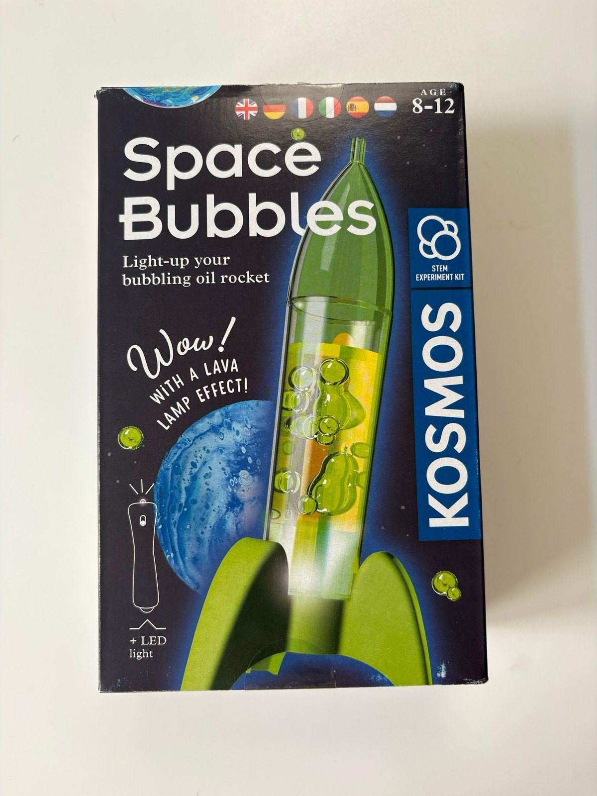 Kosmos Space Bubbles: Lava Lamp Raket Experiment Kit, Ophalen, Zo goed als nieuw, Knutselen, Met licht