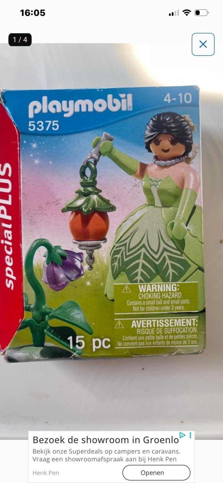 Playmobil Special Plus 5375 Prinses met Lantaarn, Ophalen of Verzenden, Nieuw, Complete set, Overige typen