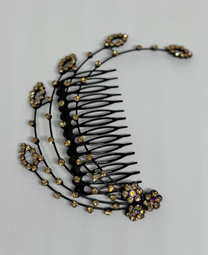 Elegante Vintage Strass Haarkam Bruiloft Feest Haaraccessoir, Overige materialen, Ophalen of Verzenden, Zo goed als nieuw, 7 tot 10 cm