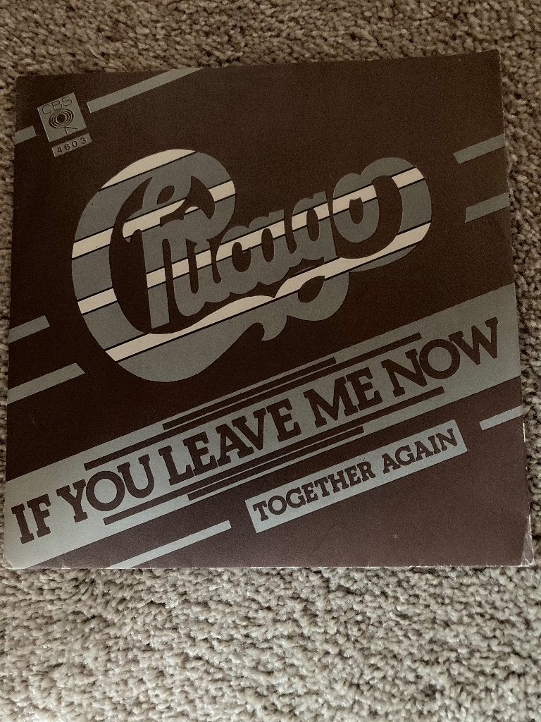 Chicago If You leave me now, Cd's en Dvd's, 7 inch, Ophalen of Verzenden, Zo goed als nieuw, Pop