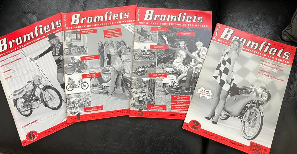4 Bromfiets bladen uit 2002 en 2005, Ophalen of Verzenden, Zo goed als nieuw, Overige typen