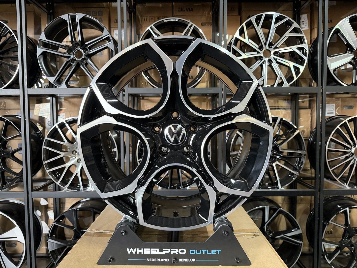 19'' Volkswagen QUEENSTOWN velgen 5X112 Golf 7 8 8.5 T-ROC, Auto-onderdelen, Banden en Velgen, Velg(en), -, -, Nieuw