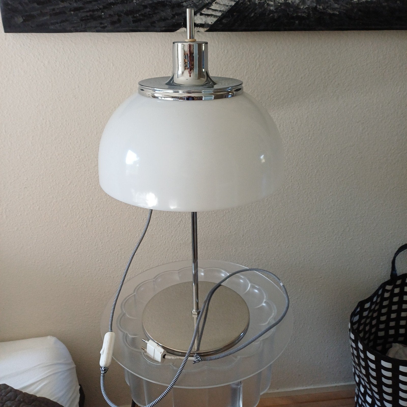 Faro van Guzinni tafellamp - Modern design, Gebruikt, Overige merken, Met schakelaar, Wit