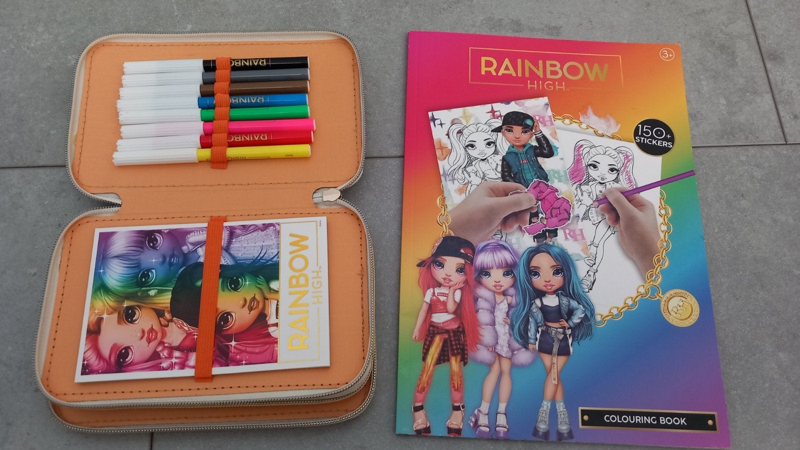rainbow high nieuw etui kleurboek stickers dagboek gelpennen, Ophalen of Verzenden, Zo goed als nieuw