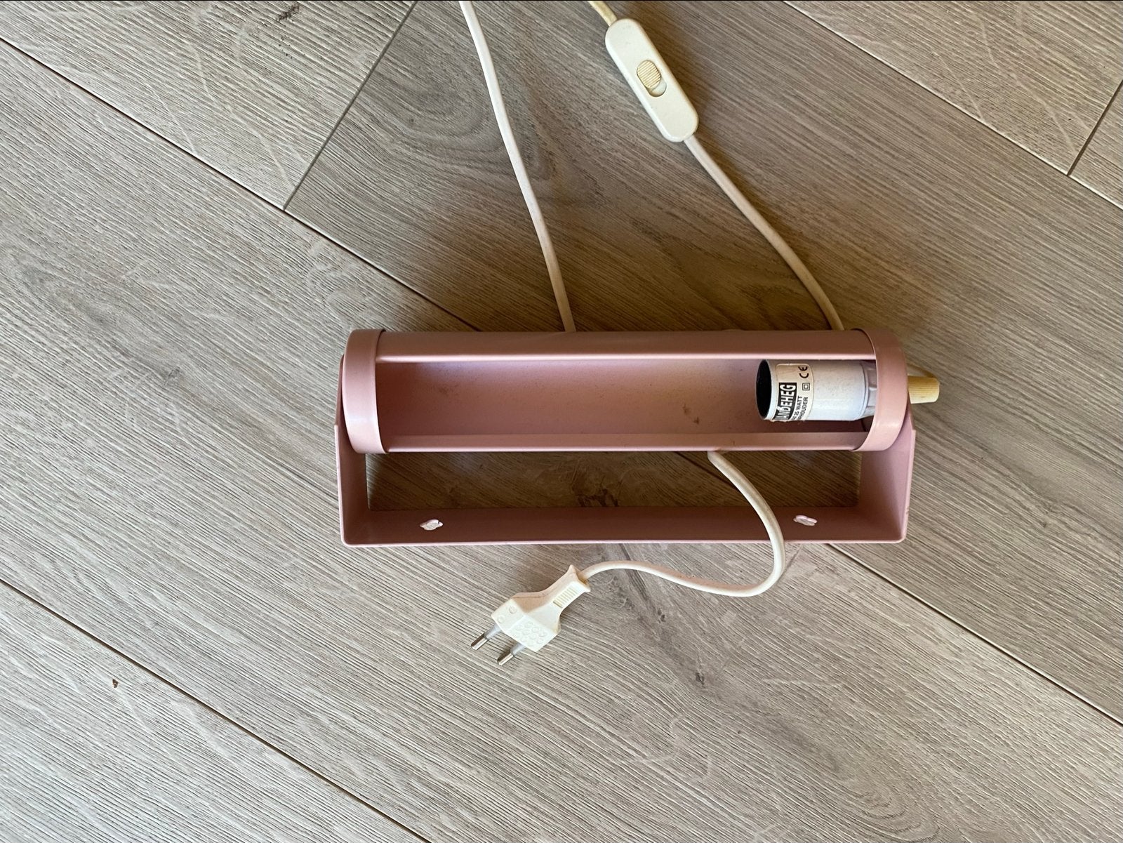 Roze lampje - Vintage stijl, Ophalen, Gebruikt
