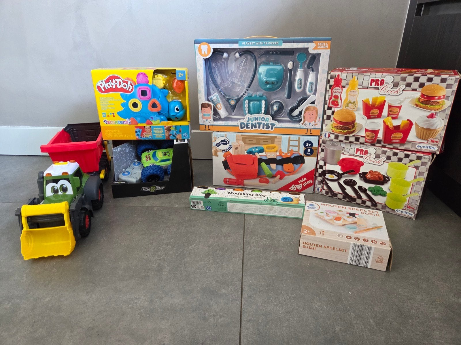 Grote partij kinderspeelgoed: Play-Doh, keukensets, etc., Kinderen en Baby's, Ophalen of Verzenden, Gebruikt, Jongen of Meisje