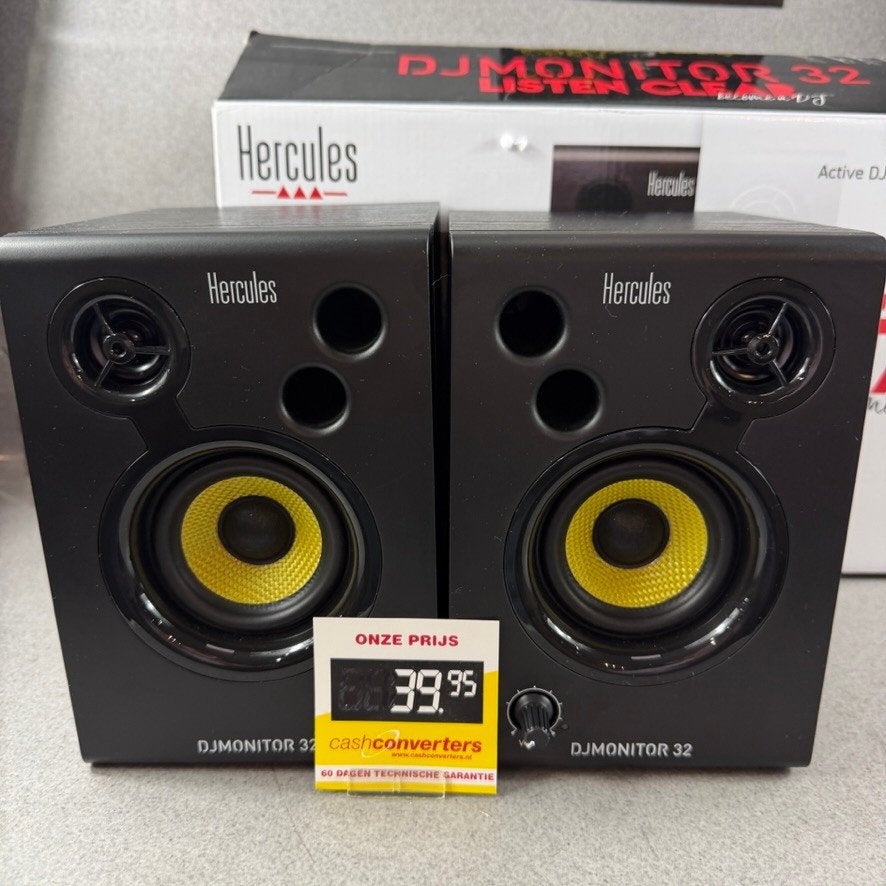 Hercules DJ Monitor 32 | in doos | met kabels | 411305, Audio, Tv en Foto, Luidsprekers, Gebruikt, Center speaker, Minder dan 60 watt