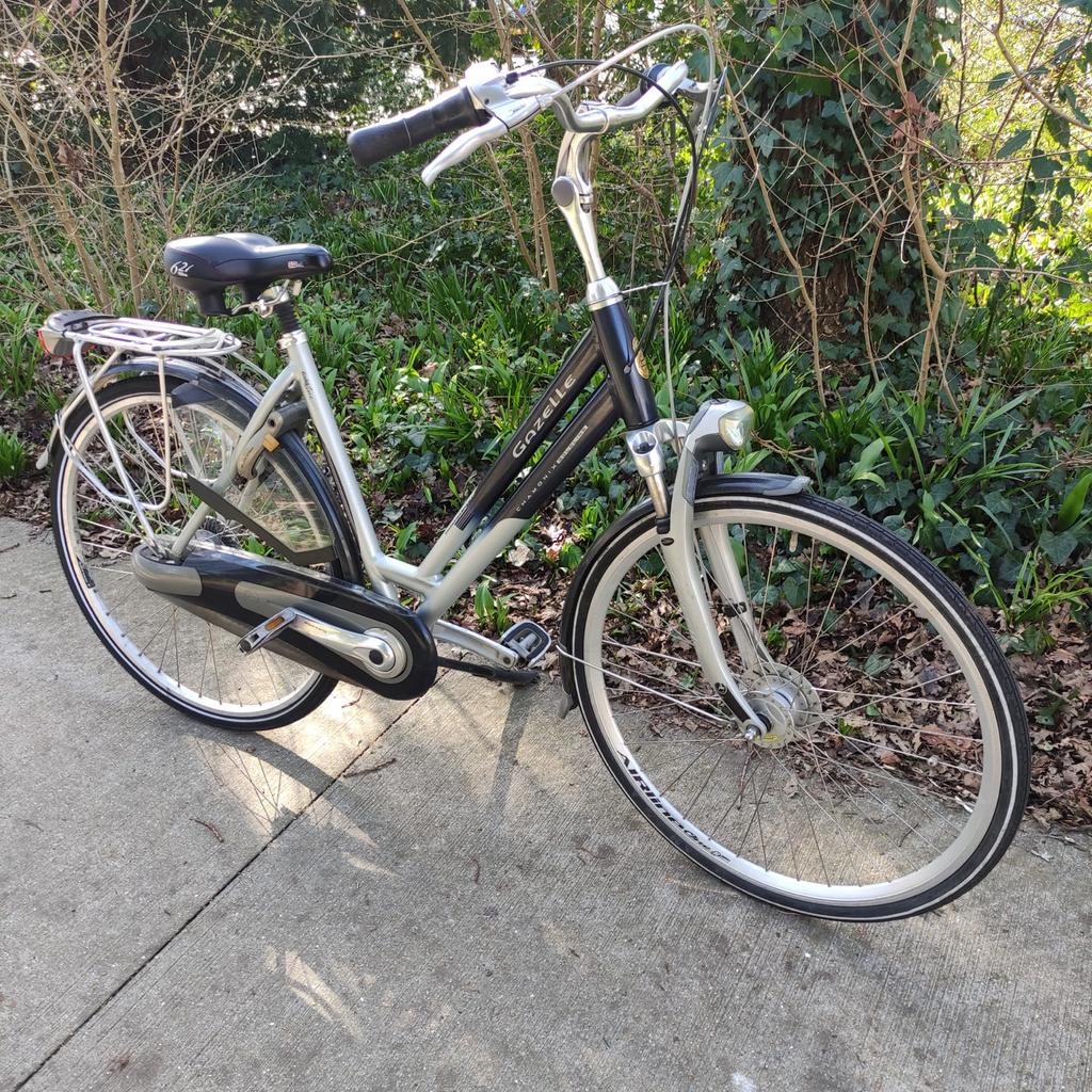 Gazelle Chamonix Goldline Damesfiets, Fietsen en Brommers, Fietsen | Dames | Damesfietsen, Zo goed als nieuw, Gazelle, Versnellingen
