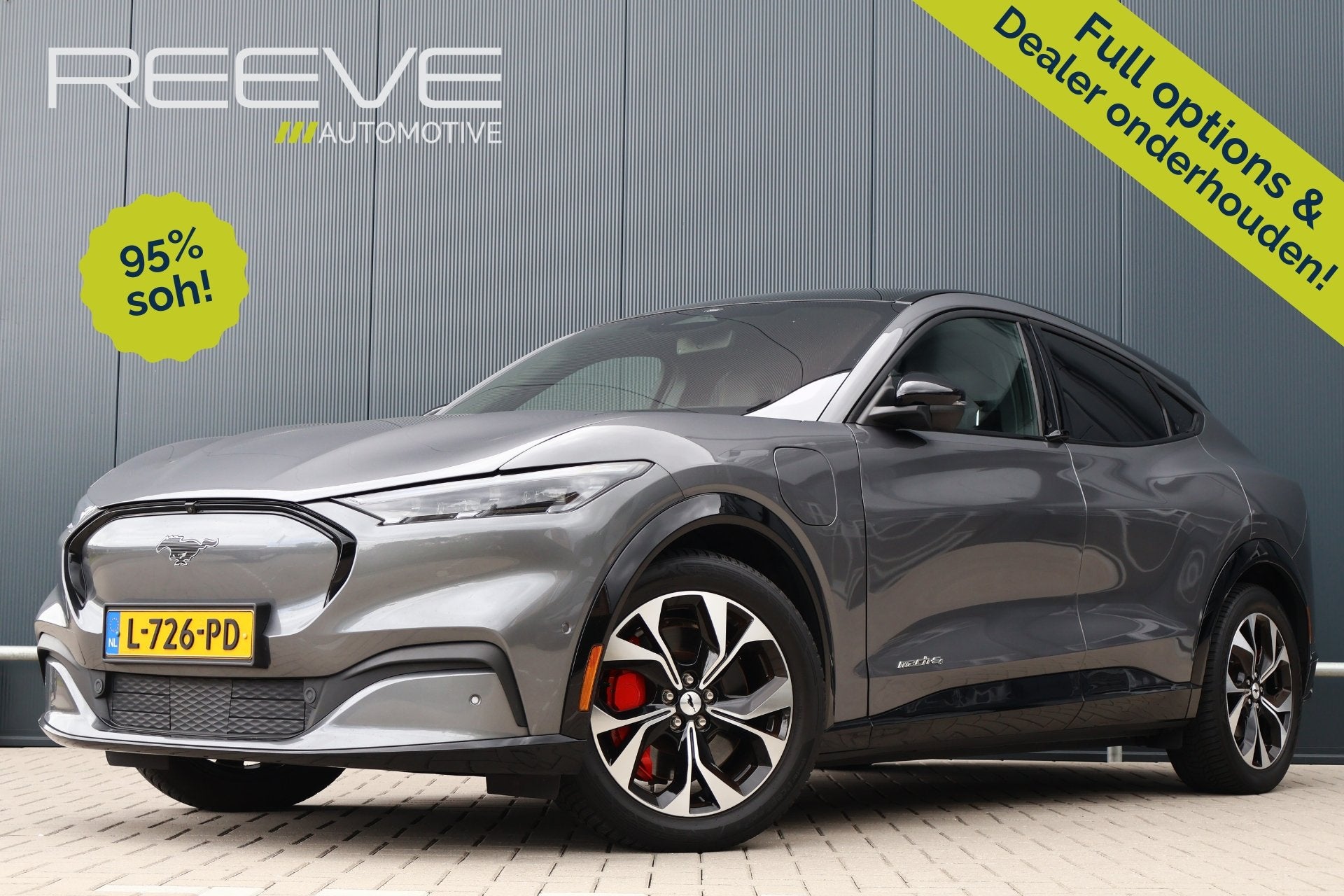 Ford Mustang Mach-E AWD 75 kWh 95% soh! | Full options! | Pa, Auto's, Ford, Bedrijf, Te koop, Mustang, 4x4, ABS, Achteruitrijcamera