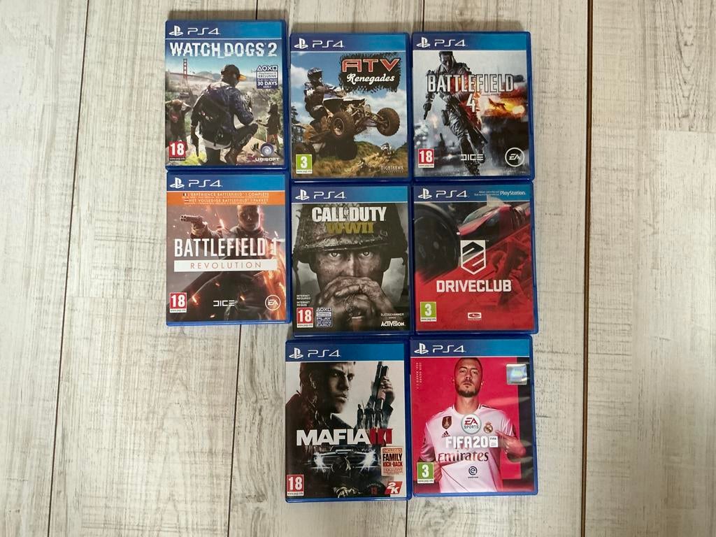 8 PlayStation 4 spellen - Diverse genres, Online, Vanaf 18 jaar, Overige genres, Ophalen of Verzenden