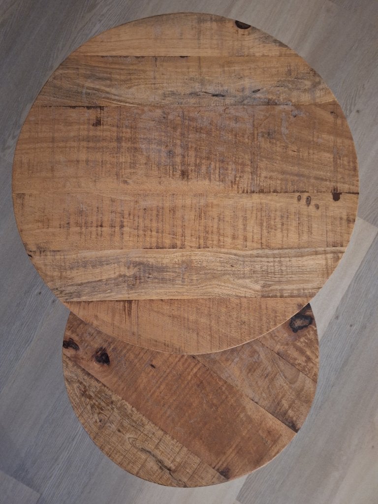 Salontafels, Ophalen, 50 tot 100 cm, Rond, 50 tot 100 cm