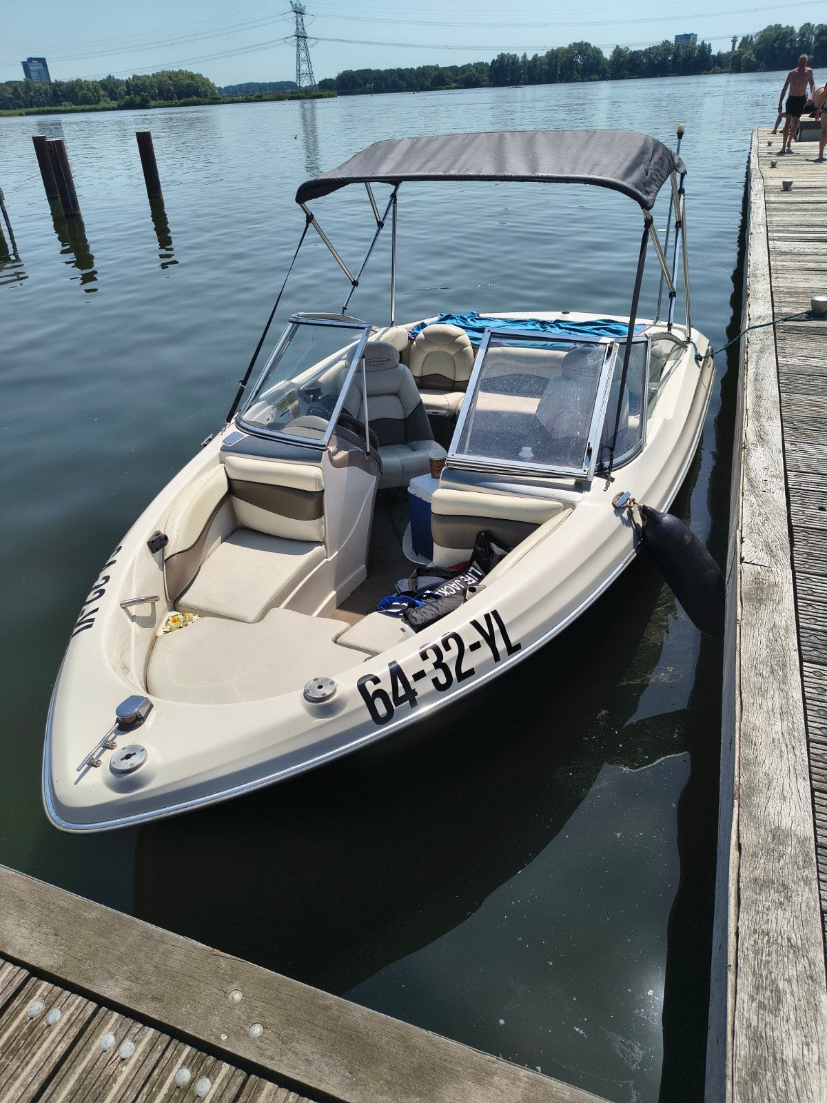 speedboot met trailer, Watersport en Boten, Ophalen, Overige merken, Gebruikt, Viertaktmotor