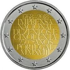 2 Euro Portugal 2018 - Nationale Drukkerij - UNC, Verzenden, Portugal, 2 euro, Losse munt