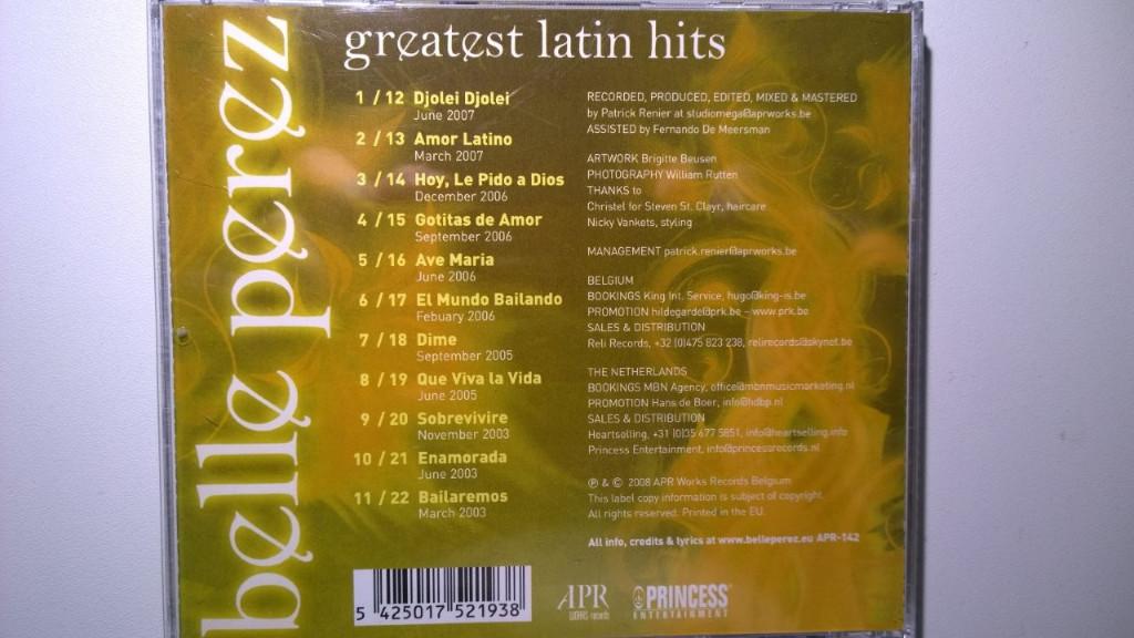 Belle Perez - Greatest Latin Hits, Ophalen of Verzenden, Zo goed als nieuw