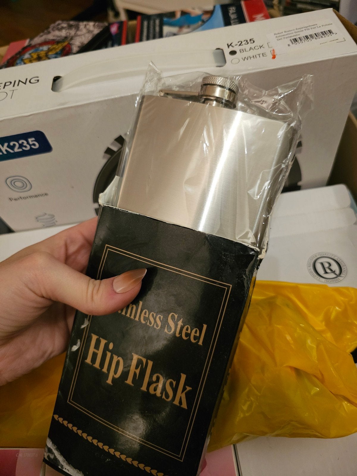 New: Stainless Steel Hip Flask (Classic Silver), Ophalen of Verzenden, Nieuw