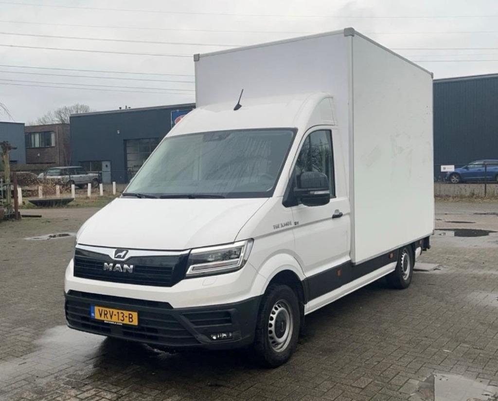 MAN TGE GB Elektrisch 136pk SW H2 3.140E FWD Aut 2022 Wit, Stof, Euro 6, 40 min, MAN