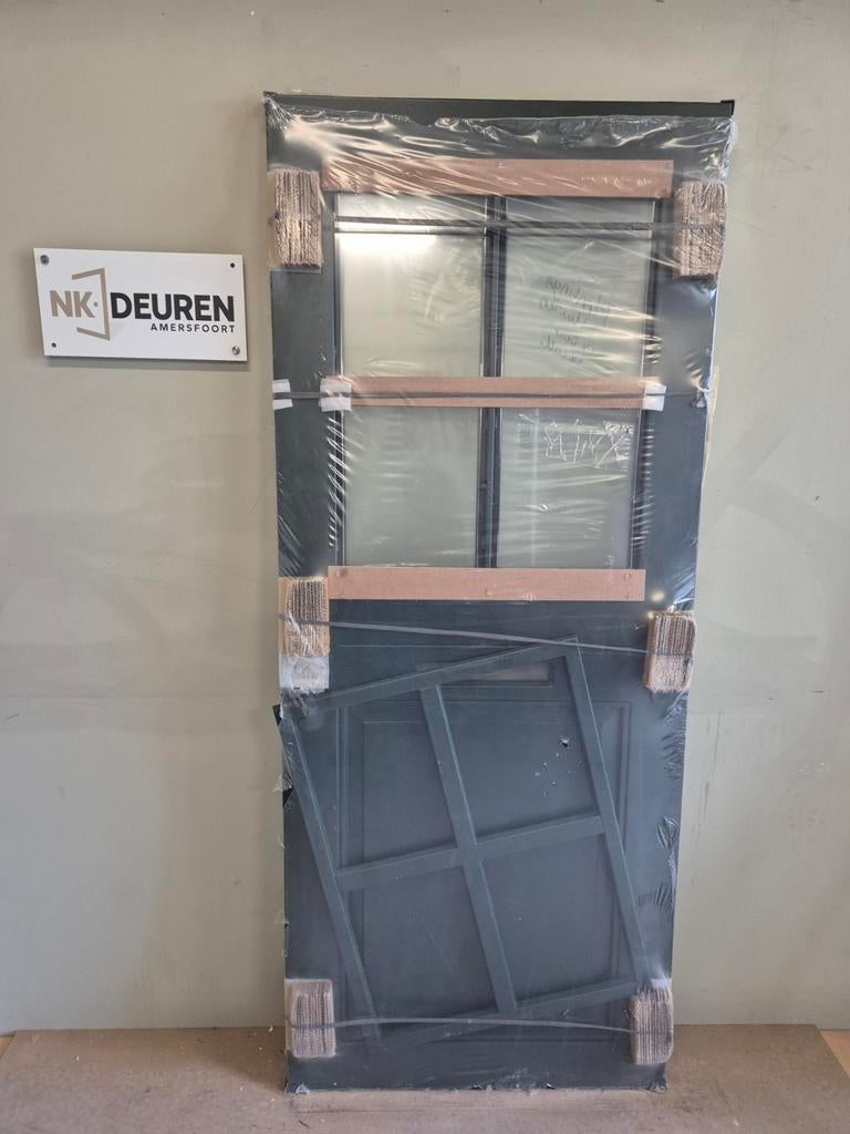 Landelijke voordeur hoge isolatiewaarde (872x2109x39), Ophalen, Nieuw, 200 tot 215 cm, Glas