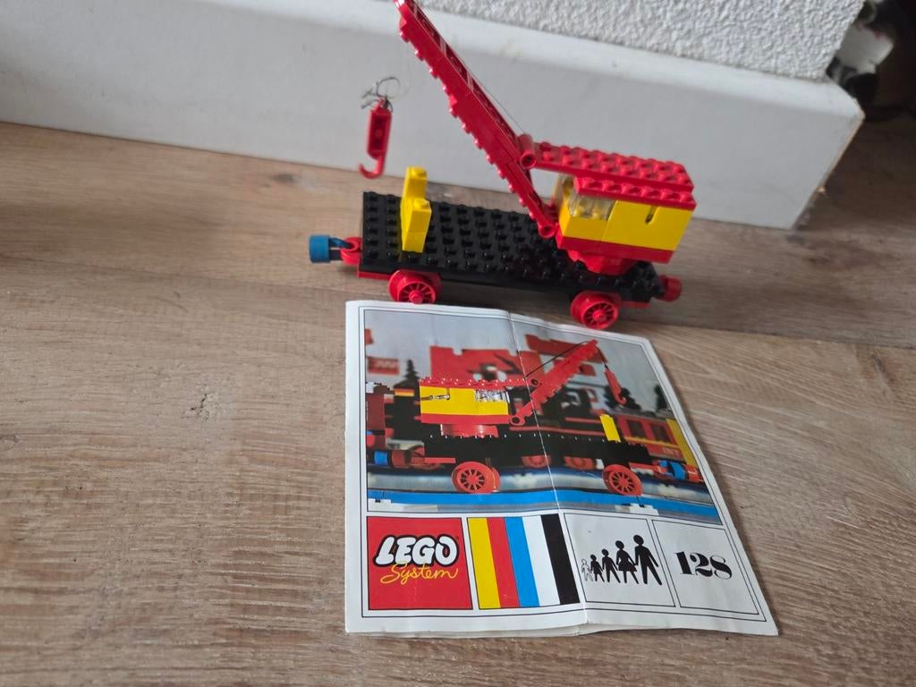 Vintage Lego Kraanwagen Set 128, Kinderen en Baby's, Speelgoed | Duplo en Lego, Ophalen, Gebruikt, Complete set, Lego