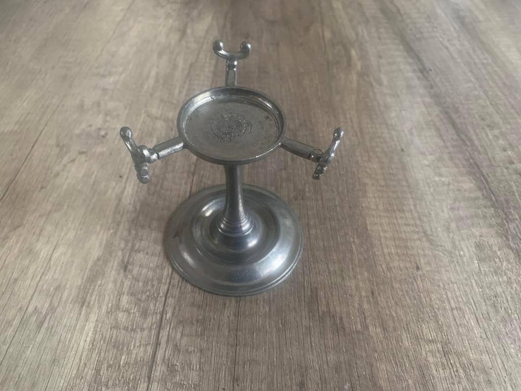 1 Vintage 94% Tinnen theelichthouder ‘t oude ambacht, Antiek en Kunst, Ophalen of Verzenden