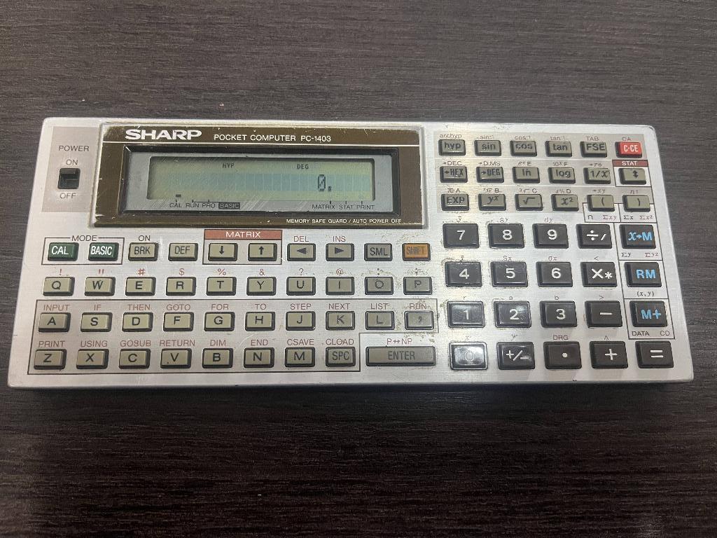 Sharp Pocket Computer PC-1403, Diversen, Rekenmachines, Ophalen of Verzenden, Gebruikt
