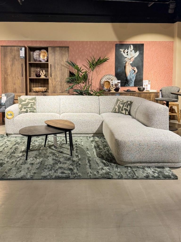 Bank Altare Feelings, Ophalen, Japandi, 100 tot 125 cm, Hoekbank