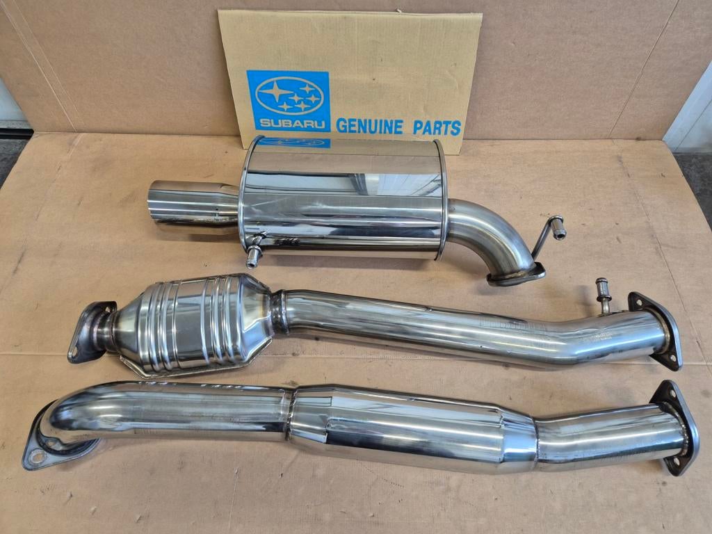 subaru impreza wrx sti fujitsubo Legalis R uitlaat rvs 3", Auto-onderdelen, Uitlaatsystemen, Ophalen of Verzenden, Gebruikt, Subaru