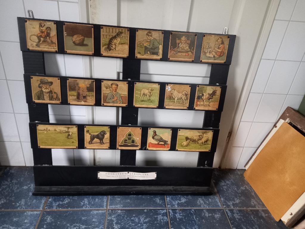 Vintage groot leesplank, Hoogeveen leesplank, Antiek en Kunst, Ophalen, Overige thema's