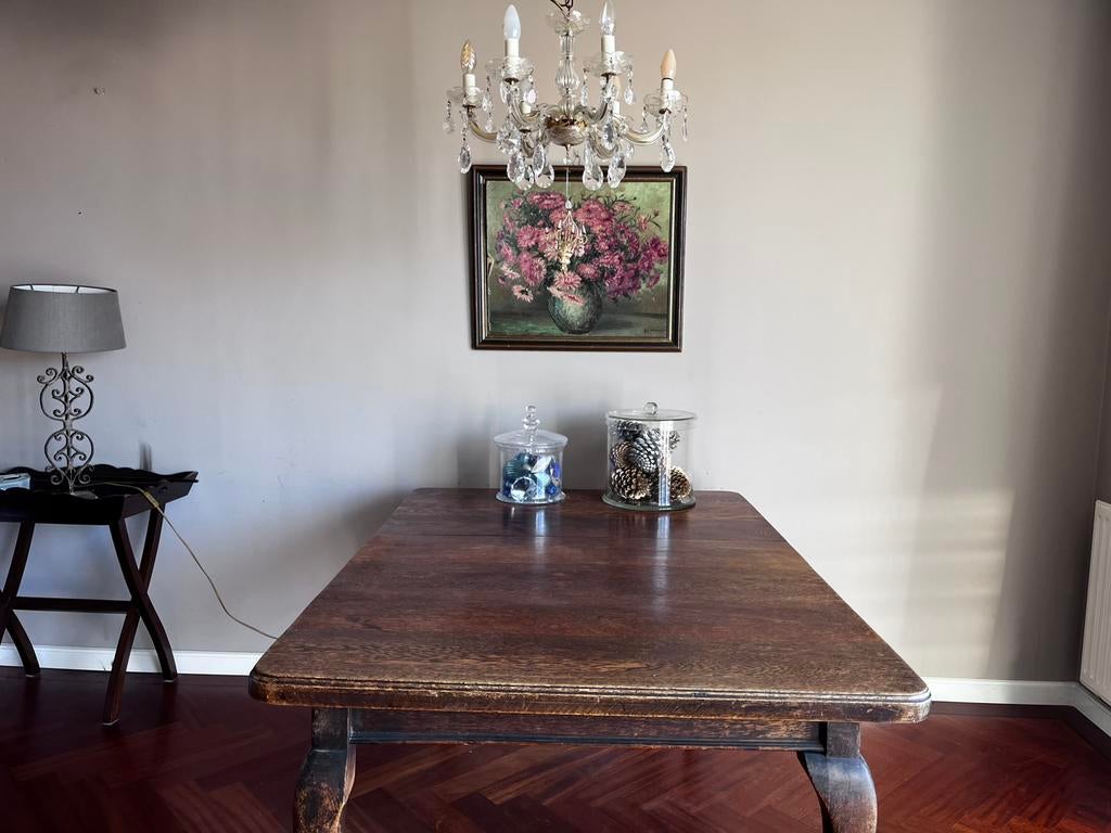 Antieke Queen Anne uitschuif tafel, Ophalen of Verzenden