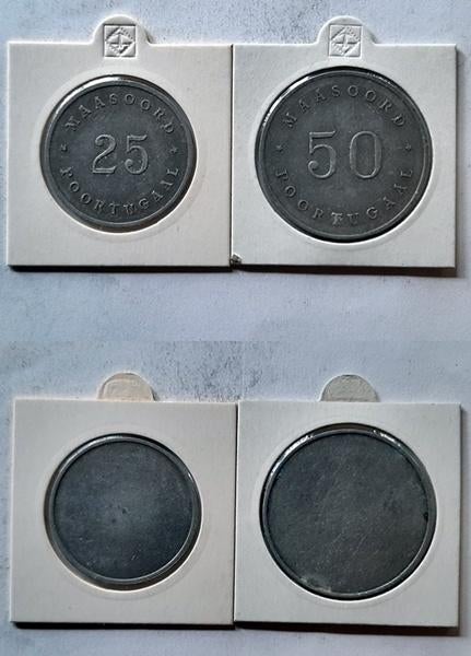 Maasoord, Poortugaal 25 & 50 cent, Verzenden, Overige materialen, Nederland