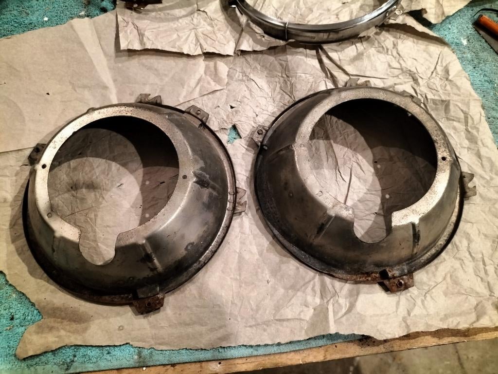 Koplamp inbouw kom Jaguar bmw oldtimer ???, Ophalen, Voor, Jaguar, Spatbord