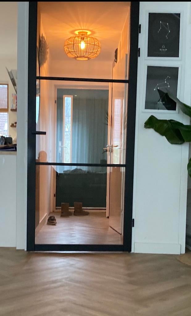 Cando opdekkdeur met hang en sluitwerk, Ophalen, Gebruikt, 215 cm of meer, Binnendeur