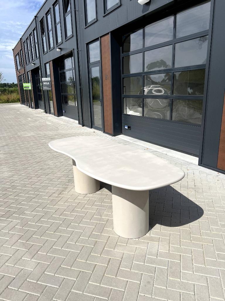 Organische eettafel 96x200x76 cm Japandi stijl, Huis en Inrichting, Tafels | Eettafels, Vijf personen of meer, Overige vormen