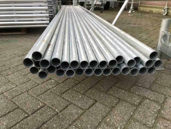 Gebruikte steigerbuis steigerbuizen steigerpijpen 1.00-6.00M, Doe-het-zelf en Verbouw, Steigers, Ophalen, Gebruikt, Overige typen