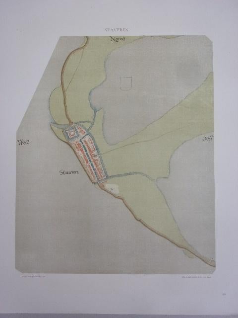 Stavoren. Plattegrond van de stad door Jacob van Deventer, Antiek en Kunst, Ophalen of Verzenden