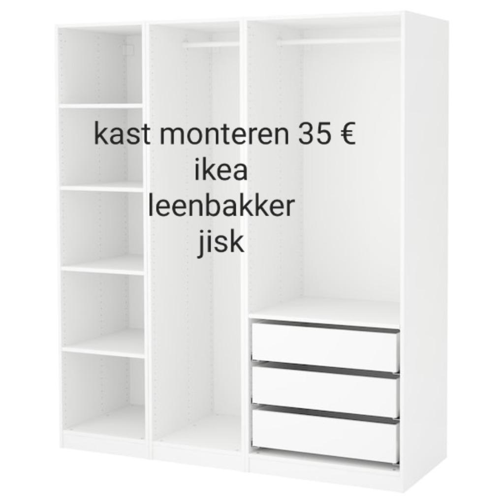 Zoekt u een kleding kast monteur ikea enz, Ophalen of Verzenden