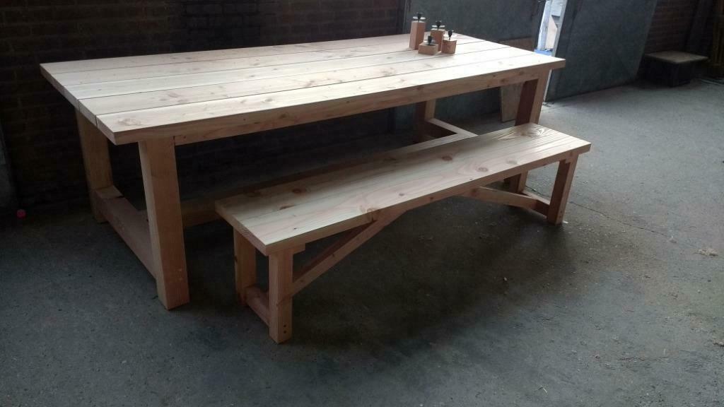 douglas tuintafel met bijpasende bank, Tuin en Terras, Tuinsets en Loungesets, Ophalen, 4 zitplaatsen, Nieuw, Bank