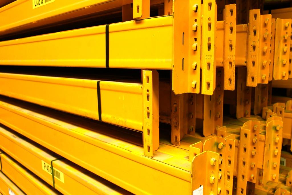 Palletstelling Stelling Hoog Draagvermogen, Meerdere Hoogtes, Ophalen of Verzenden, Gebruikt