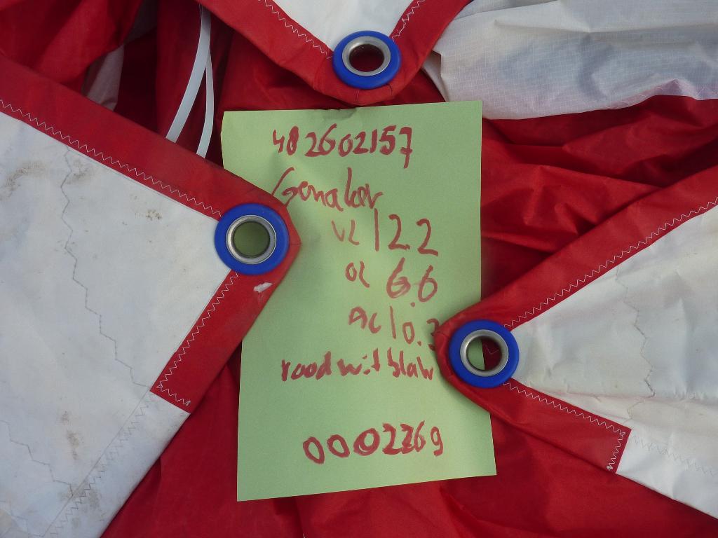 gennaker zie ook mijn andere zeiladvertenties, Watersport en Boten, Ophalen of Verzenden, Gebruikt, Overige typen
