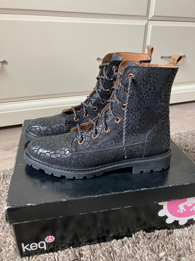 Leren boots maat 38 - nieuw in doos, Meisje, Nieuw, Ophalen of Verzenden, Laarzen