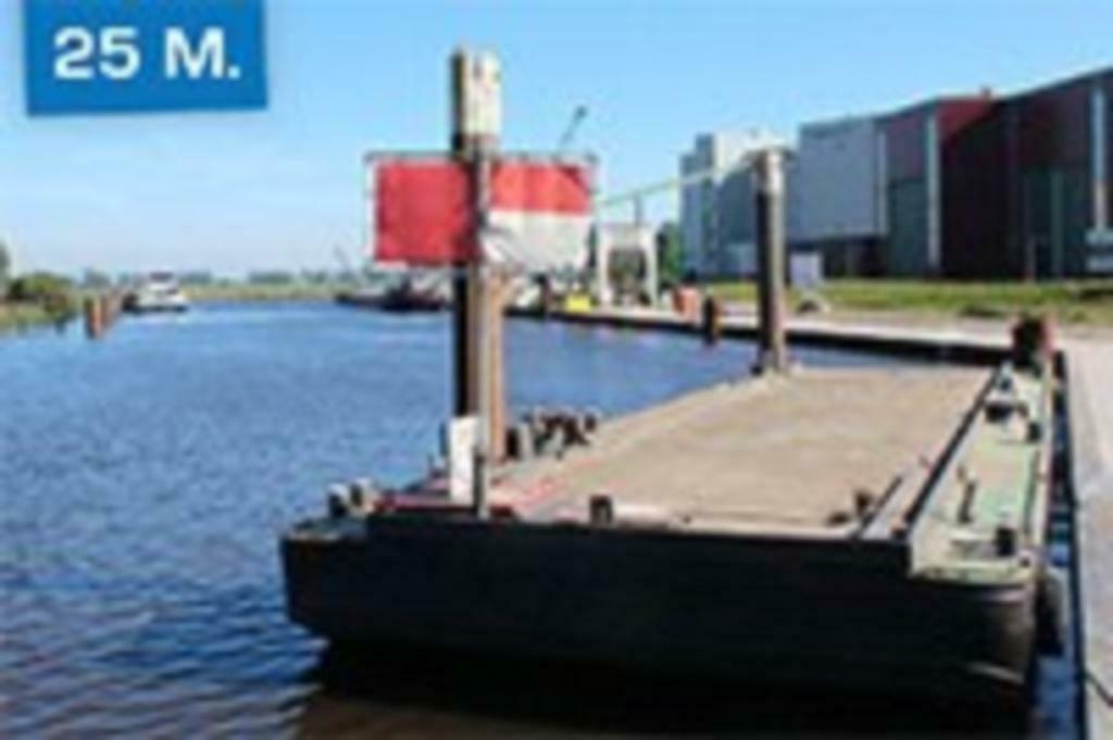 Ponton Te huur/ Te koop 25 x 7,50, Watersport en Boten, Beroepsscheepvaart, Gebruikt, Minder dan 100 pk, Ponton, Ophalen of Verzenden