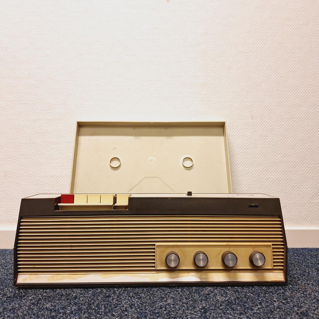 Philips Bandrecorder (4-Sporen) | Werking Onbekend!, ., Ophalen of Verzenden, Met stofkap, .